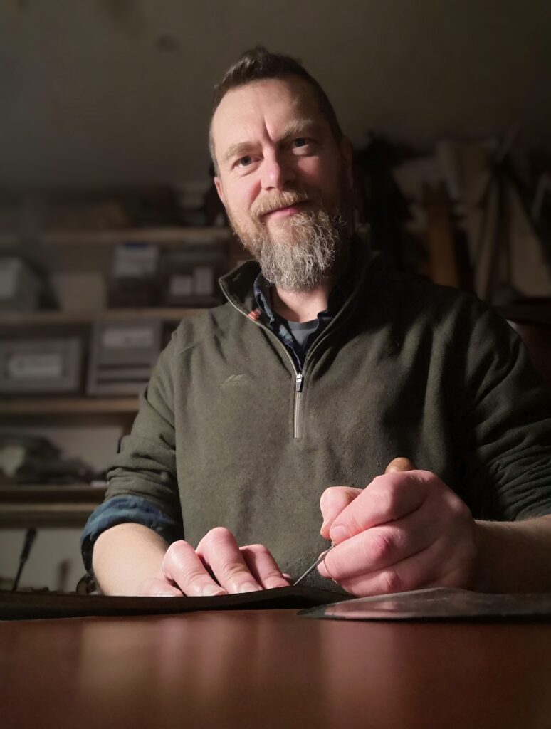 A photo of Tony Morgan at work.