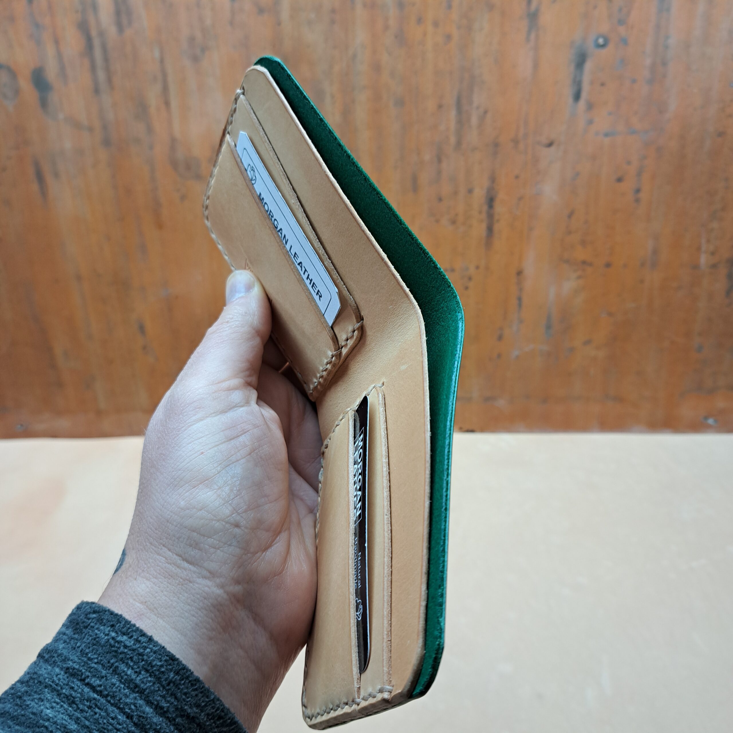 Green Bifold Wallet - READY TO POST - Image 2