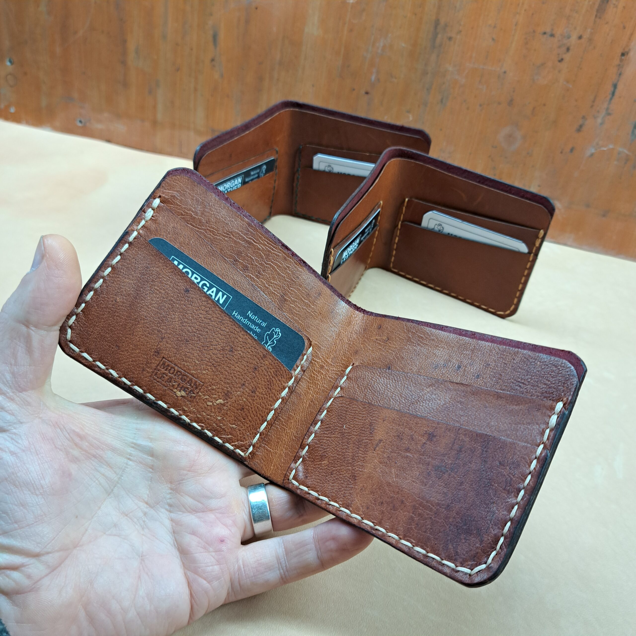 Dark Red Bifold Wallets - READY TO POST - Image 5