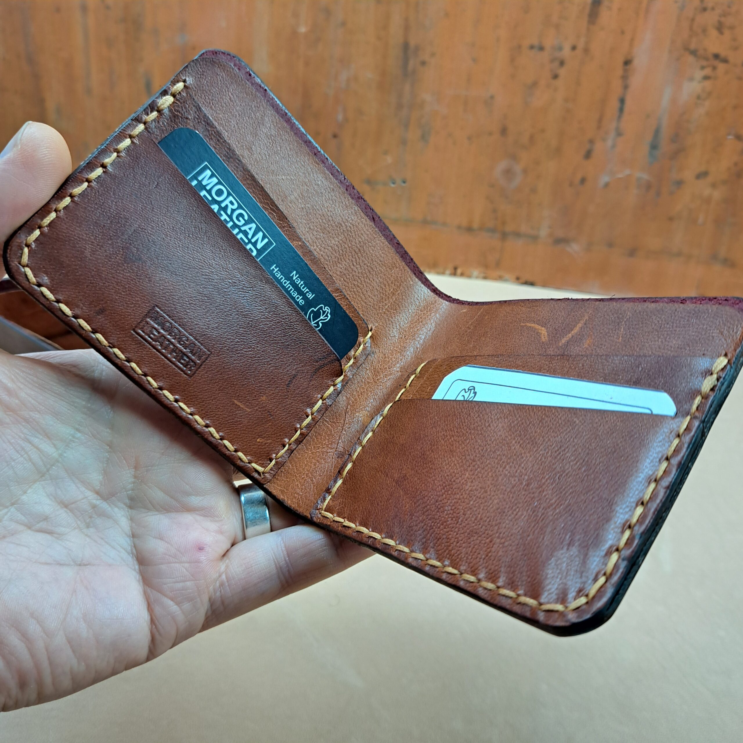 Dark Red Bifold Wallets - READY TO POST - Image 6