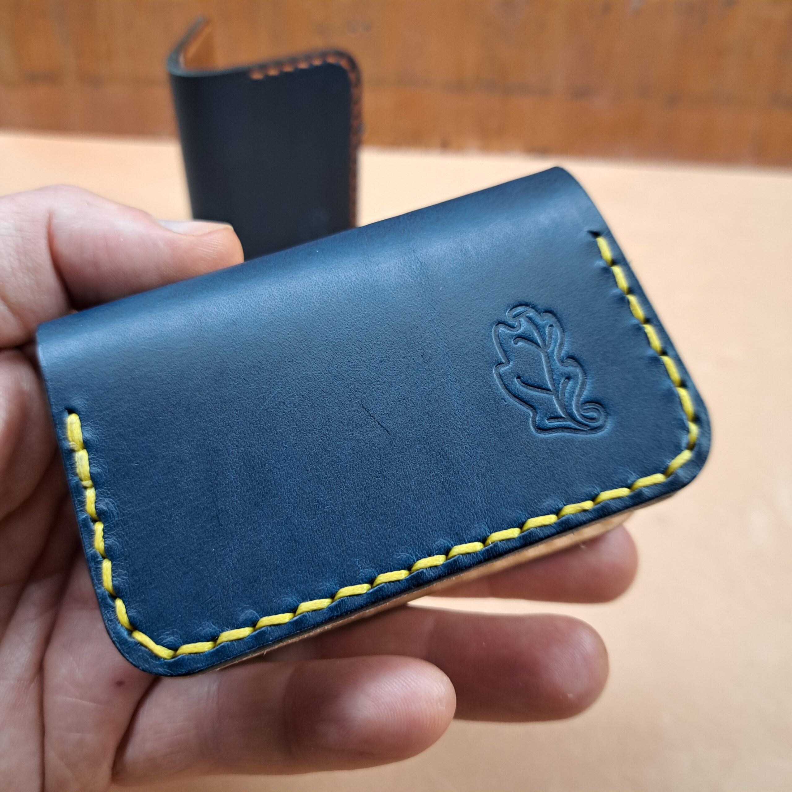 Blue Mini-Bifold Wallet - Image 4