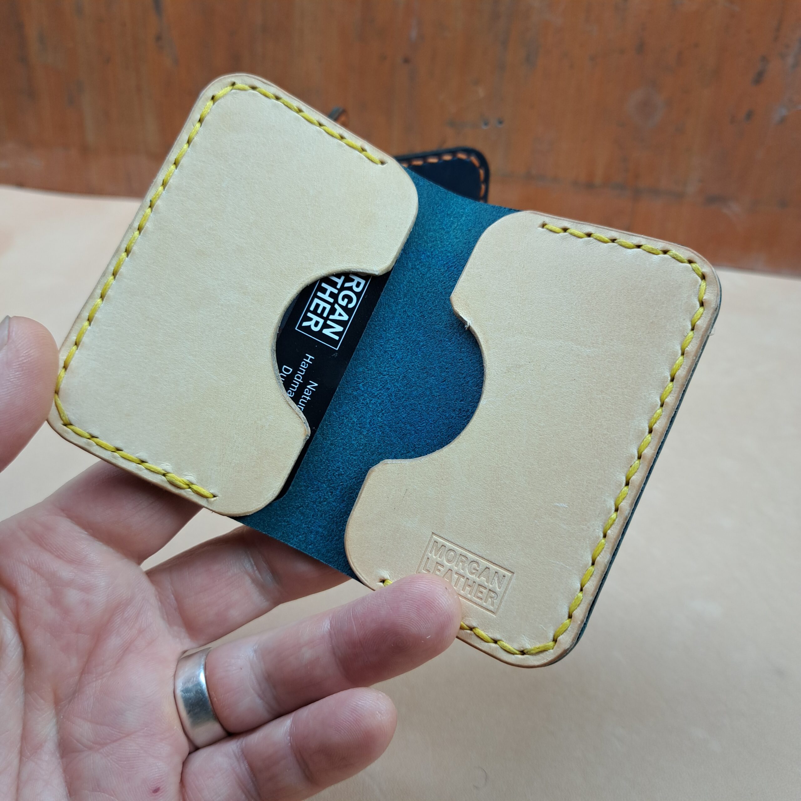 Blue Mini-Bifold Wallet - Image 5