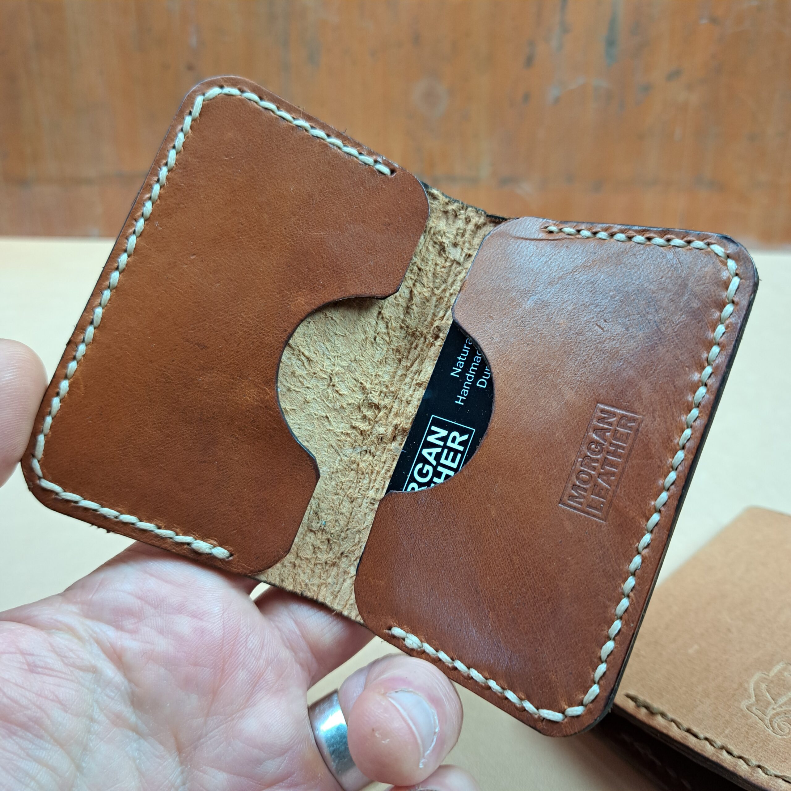 Natural Mini Bifold Wallet - Image 3