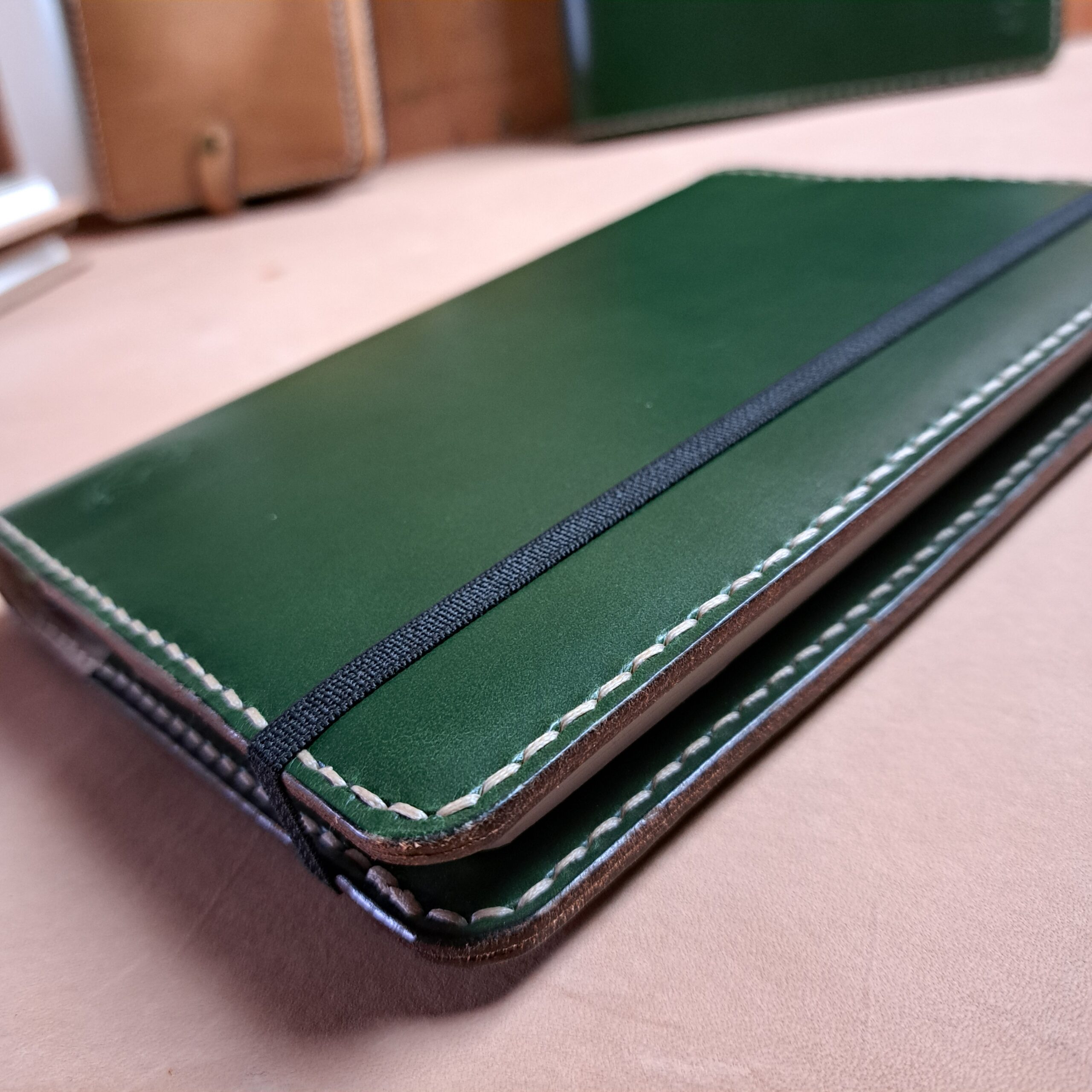 Green A5 Leather Notebook Cover - Image 9