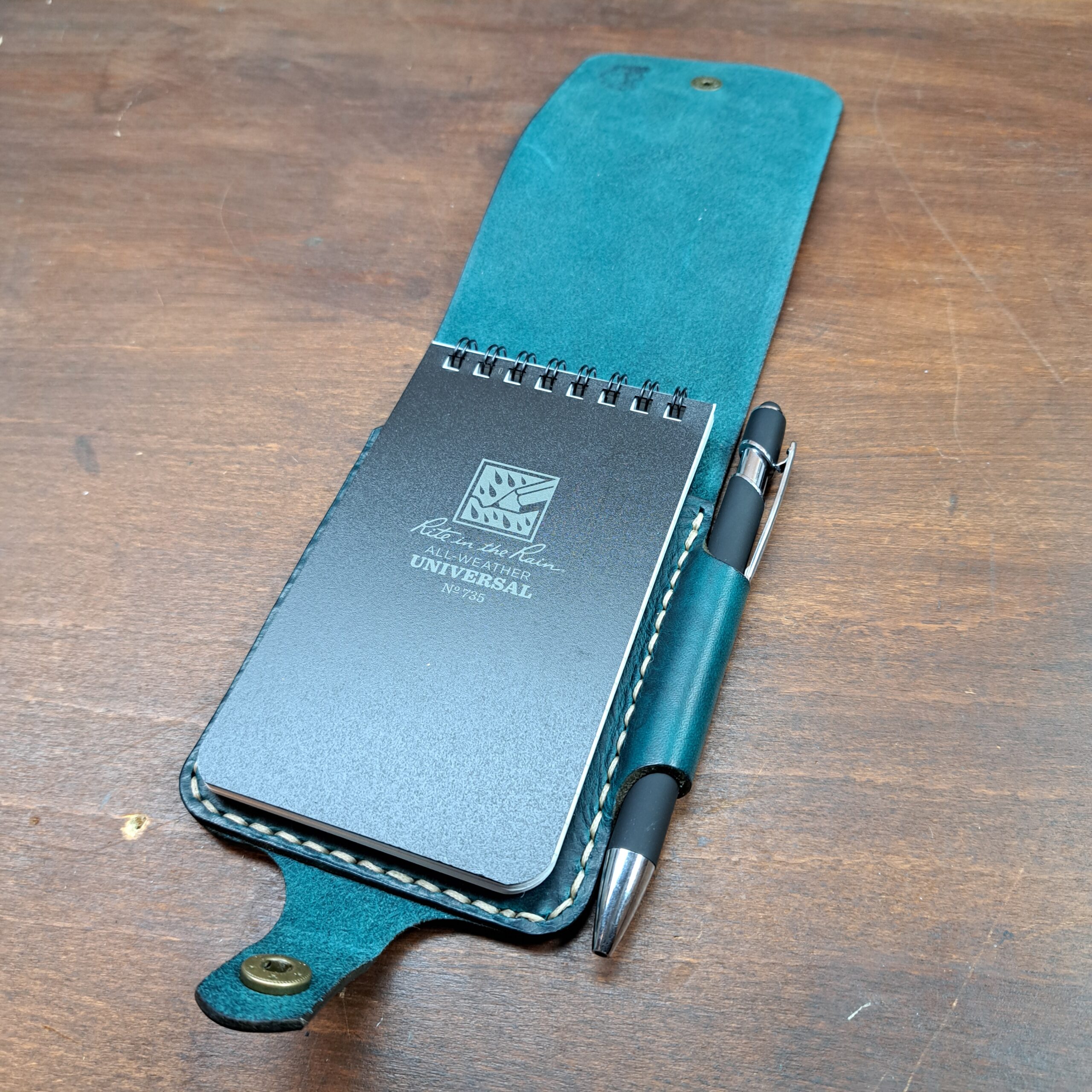 Small Blue Rite in the Rain Notepad Cover (aged effect) - Image 2