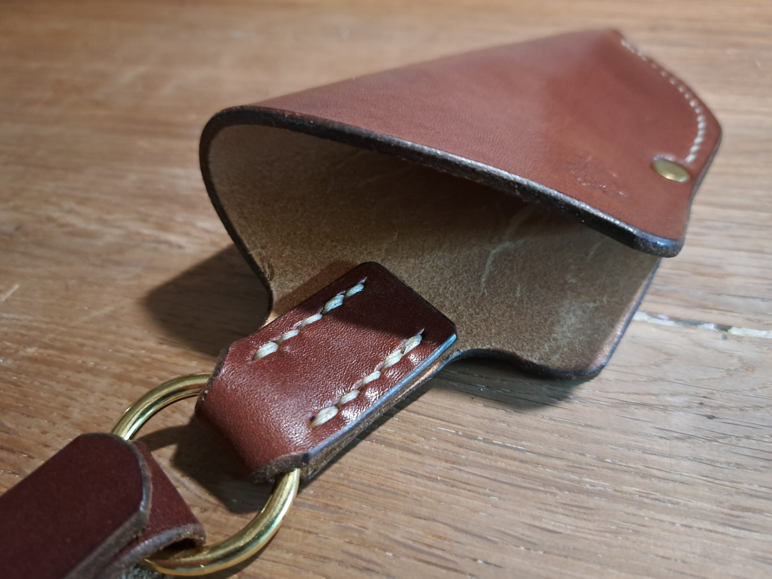 Handmade British Oak Bark Tanned Leather Secateur Holster | Luxury Gardening Belt Pouch | Garden Tool Sheath | Made in UK | READY to POST - Image 6