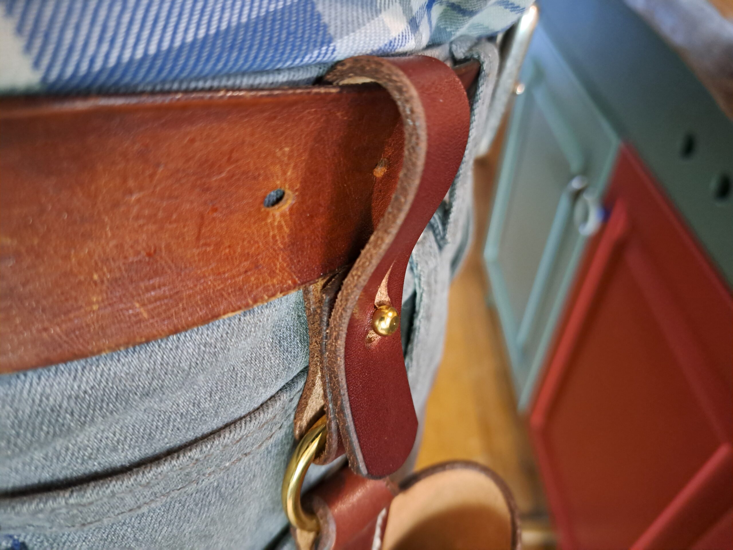 Handmade British Oak Bark Tanned Leather Secateur Holster | Luxury Gardening Belt Pouch | Garden Tool Sheath | Made in UK | READY to POST - Image 11