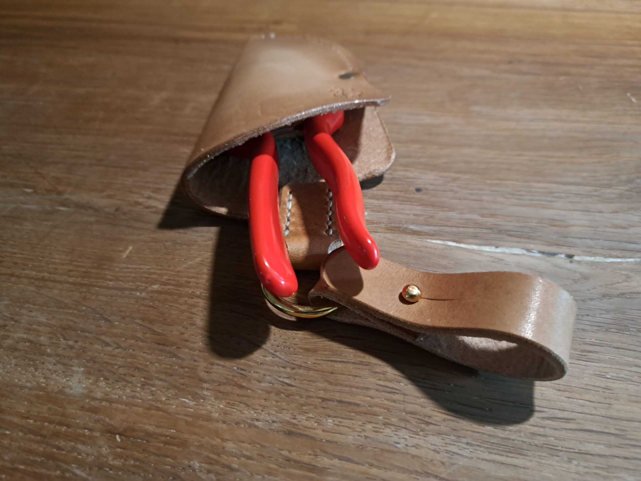 Handmade British Oak Bark Tanned Leather Secateur Holster | Luxury Gardening Belt Pouch | Garden Tool Sheath | Made in UK | READY to POST - Image 9